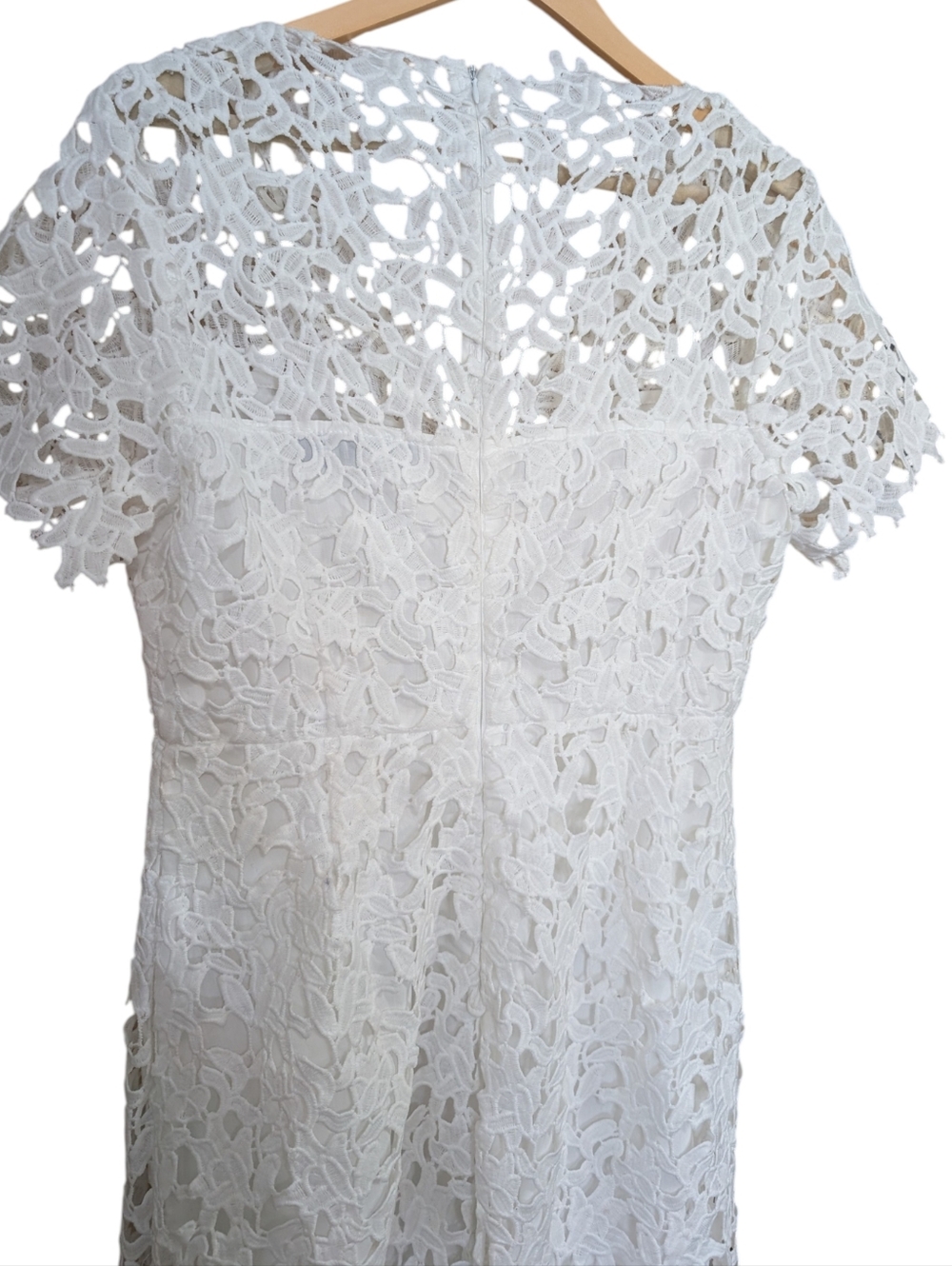 Endless Rose Allover Lace Midi Dress In White...Size Medium - Picture 7 of 8